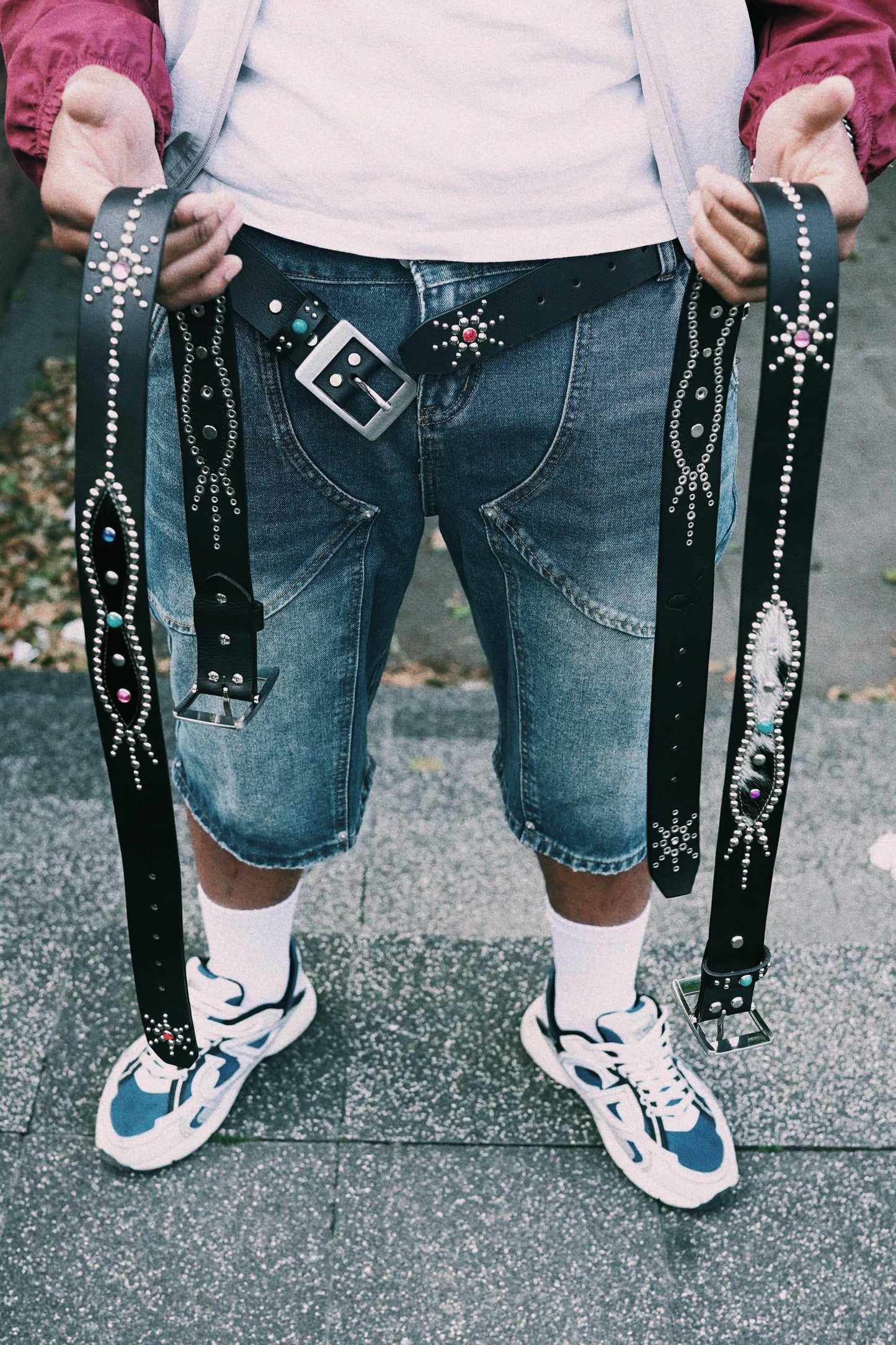 STUDDED BELT BLACK