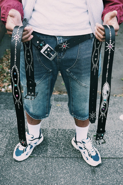 STUDDED BELT BLACK